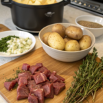 How to Cook Slow Cooked Beef with Potatoes and HerbsIngredients