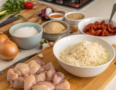 How to Prepare Traditional Rice and Chicken DishIngredients