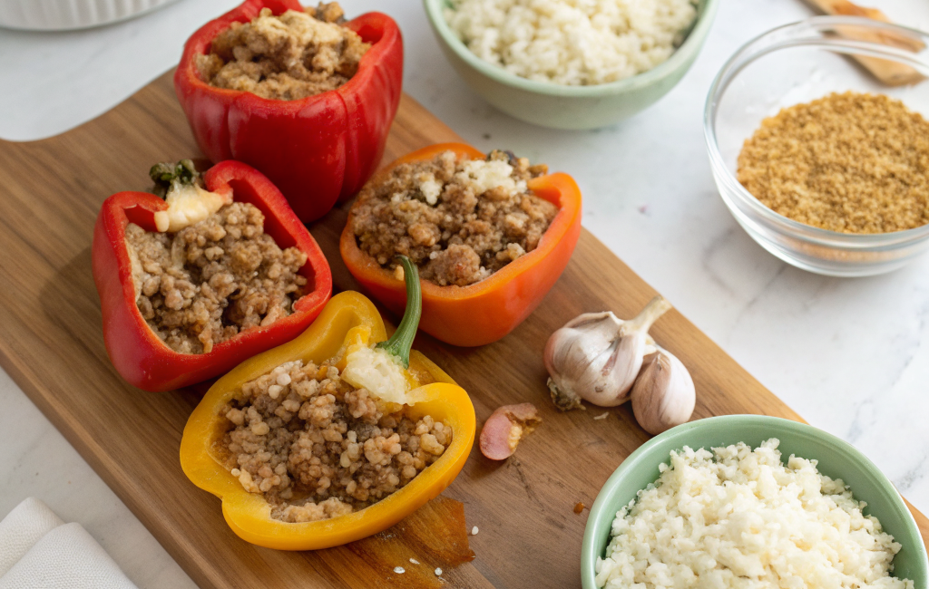 How to Make Homemade Stuffed Peppers with RiceIngredients
