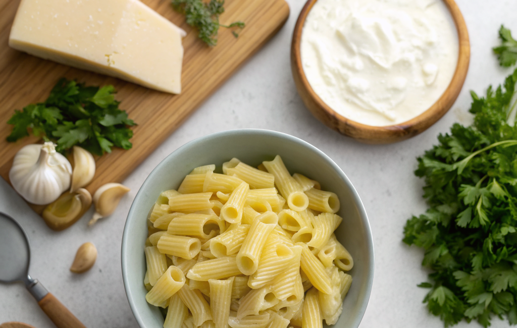 How to Make Creamy Cheese Pasta for DinnerIngredients
