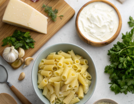 How to Make Creamy Cheese Pasta for DinnerIngredients
