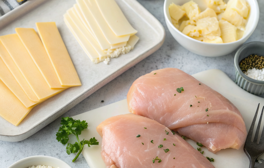 How to Make Cheese Stuffed Chicken Breast at HomeIngredients