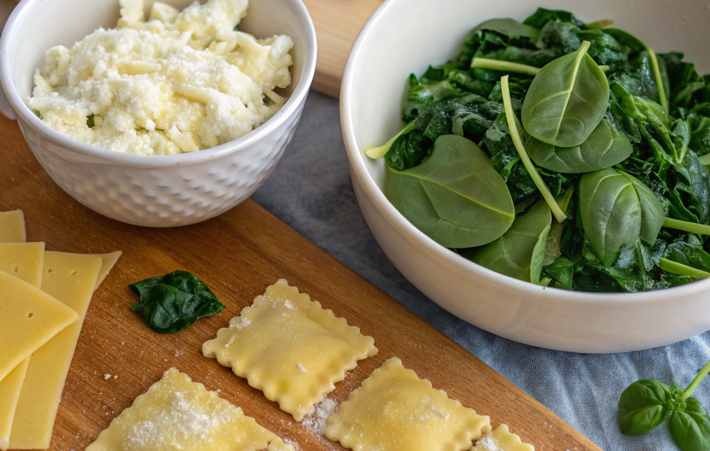 How to Cook Cheese and Spinach Stuffed PastaIngredients