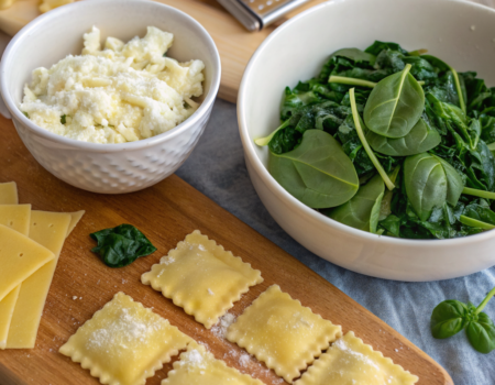 How to Cook Cheese and Spinach Stuffed PastaIngredients