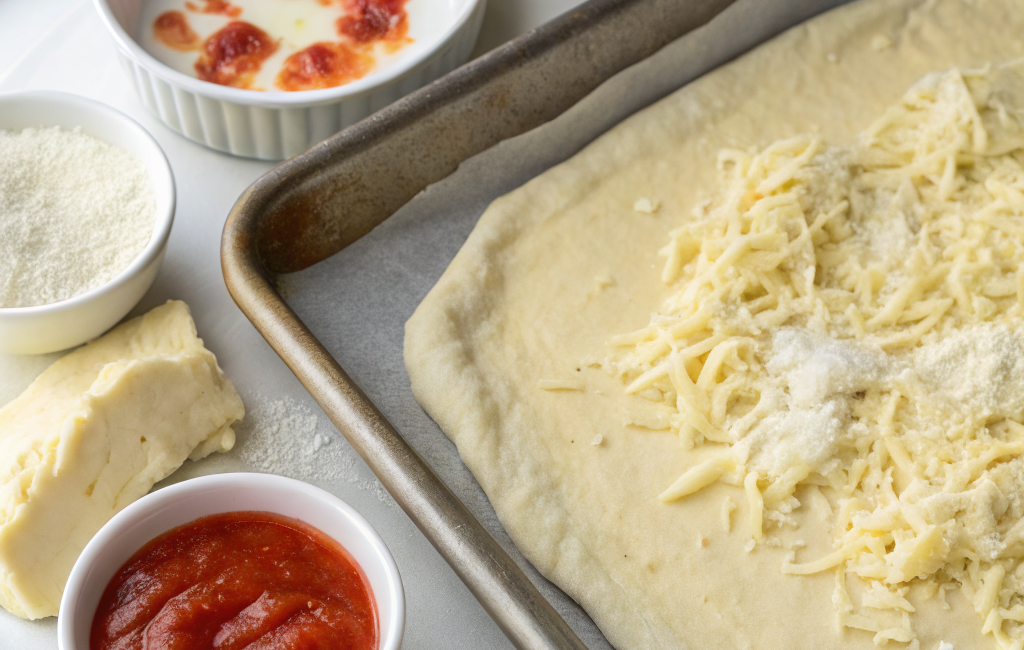 How to Make a Simple Cheese Pizza with Fresh DoughIngredients