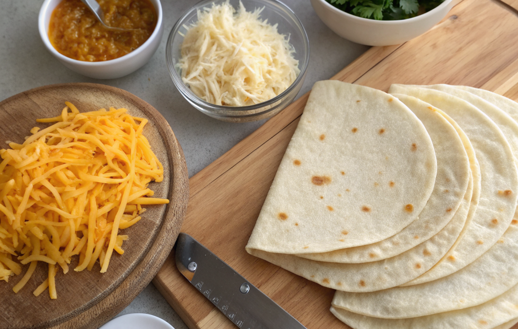 How to Make Cheese Filled Quesadillas EasilyIngredients