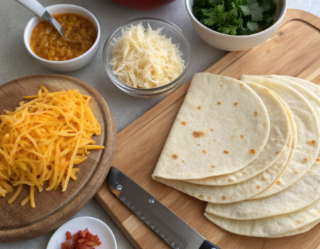 How to Make Cheese Filled Quesadillas EasilyIngredients