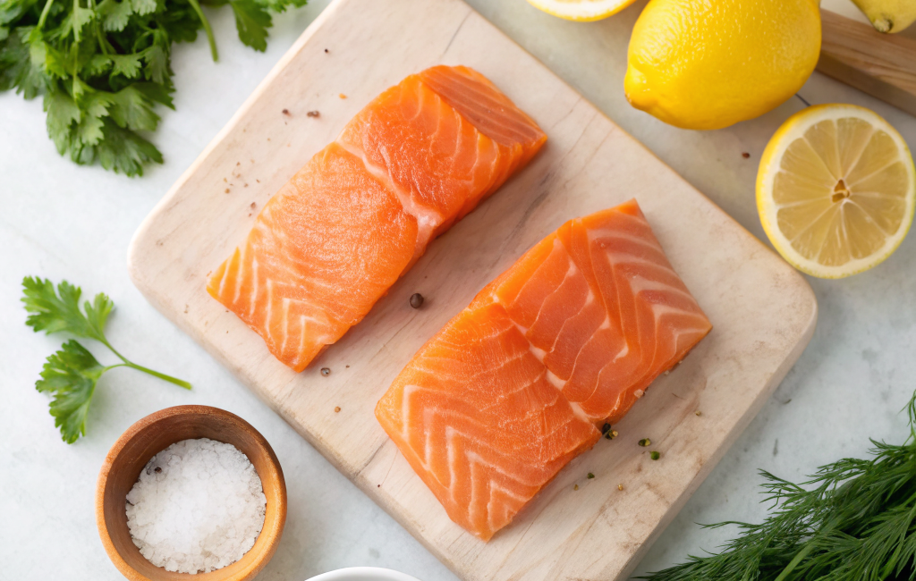 How to Make Grilled Salmon with Lemon and HerbsIngredients