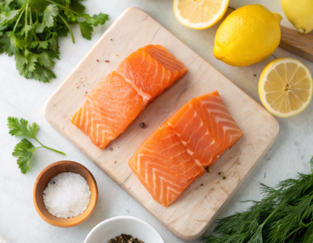 How to Make Grilled Salmon with Lemon and HerbsIngredients