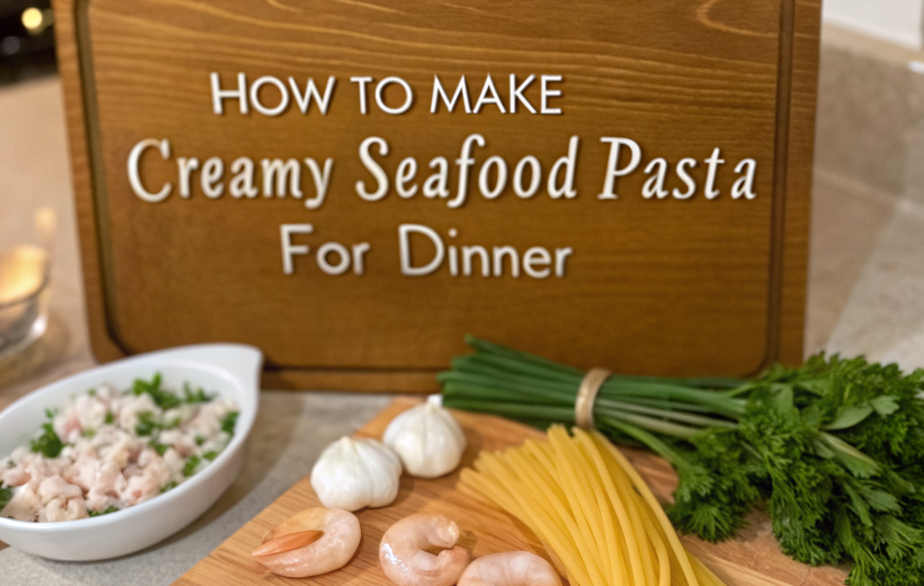 How to Make Creamy Seafood Pasta for DinnerIngredients
