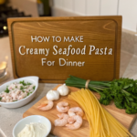 How to Make Creamy Seafood Pasta for DinnerIngredients