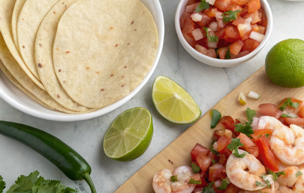 How to Cook Spicy Shrimp Tacos with Fresh SalsaIngredients