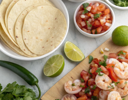 How to Cook Spicy Shrimp Tacos with Fresh SalsaIngredients