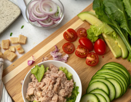 How to Make a Simple Tuna Salad with VegetablesIngredients