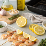 How to Prepare Grilled Shrimp Skewers with LemonIngredients