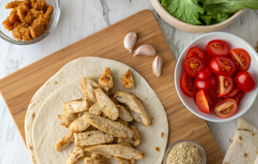 How to Cook a Simple Chicken Wrap for a Quick LunchIngredients