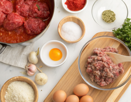 How to Cook Classic Homemade Meatballs with Tomato SauceIngredients