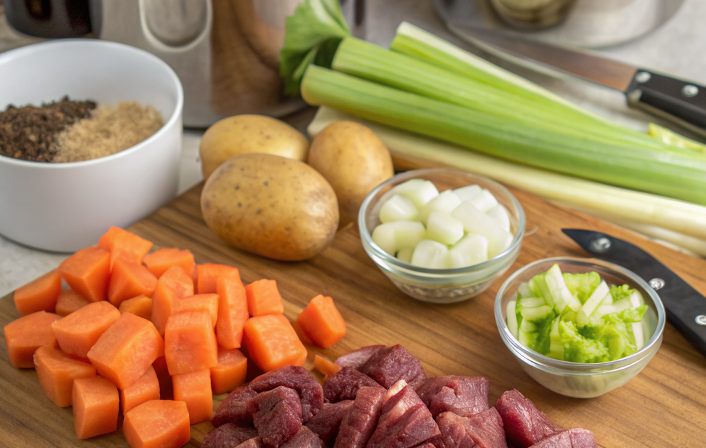 How to Prepare Traditional Beef Stew with VegetablesIngredients
