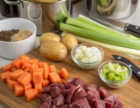 How to Prepare Traditional Beef Stew with VegetablesIngredients